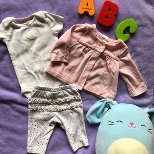 Carter’s Textured Cardigan Set